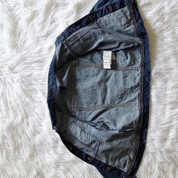 BENETTON JEANS Kids Snap Front Denim Jacket Size (M 7/8) - Picture 5 of 15